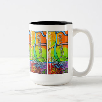 Café Em Dois Tons Caneca anca de Longboard