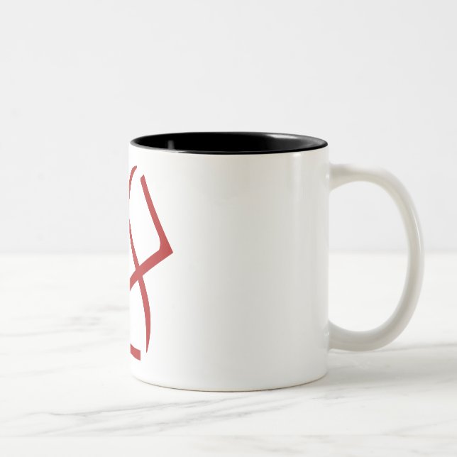 Café Em Dois Tons Caneca apostólica da igreja de Johannite (Direita)
