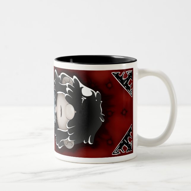 Café Em Dois Tons Caneca assustador de Lucy (Direita)
