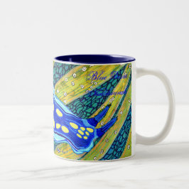 Café Em Dois Tons Caneca azul de Dorid