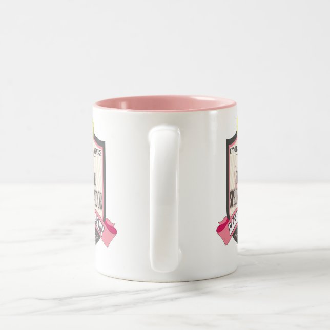 Café Em Dois Tons Caneca Barmy do exército de Springador (Alça)