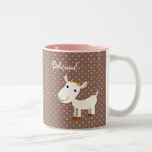 Café Em Dois Tons Caneca bonito da cabra de Billy do bebê -