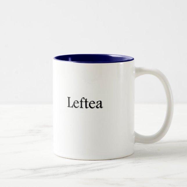 Café Em Dois Tons Caneca canhota do chá de Leftea (Direita)