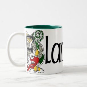 Café Em Dois Tons Caneca celta do dragão de Flanagan