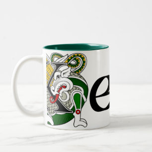 Café Em Dois Tons Caneca celta do dragão de Kelly