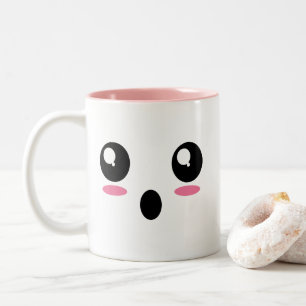 Café Em Dois Tons Caneca "chocada" de Emoji