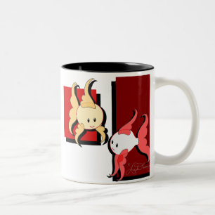 Café Em Dois Tons Caneca Colecionável de Peixes Dourados e Koi Estil