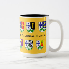 Café Em Dois Tons Caneca colonial do império de Portugal
