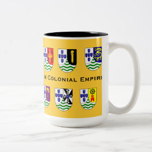 Café Em Dois Tons Caneca colonial do império de Portugal