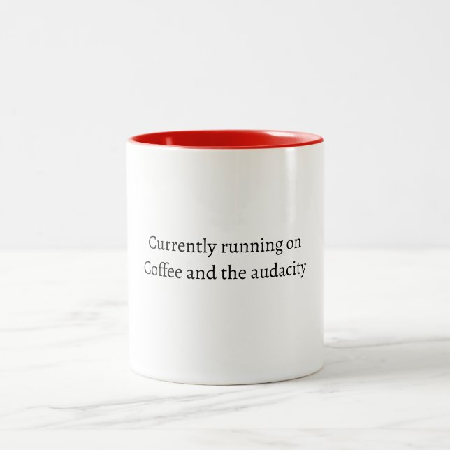 Café Em Dois Tons Caneca com citação engraçada de enfermeira (Centro)