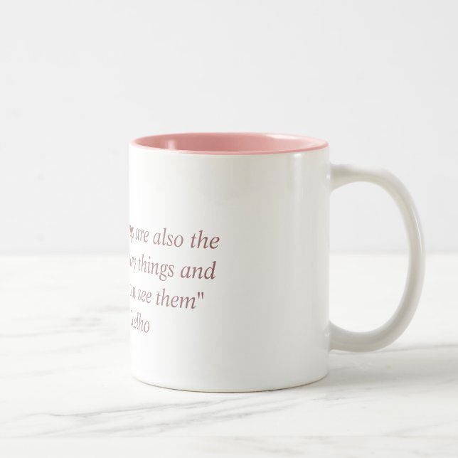 Café Em Dois Tons Caneca com citações de Paulo Coelho (Direita)