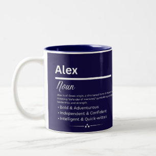 Café Em Dois Tons Caneca com Definição de Nome Personalizado Menina