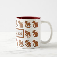 Caneca com Design de Camelo Bactriano