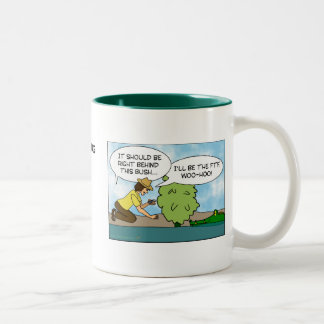 Café Em Dois Tons Caneca conhecida feita sob encomenda de Geocaching