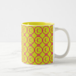 Café Em Dois Tons Caneca cor-de-rosa-amarela do transistor de NPN