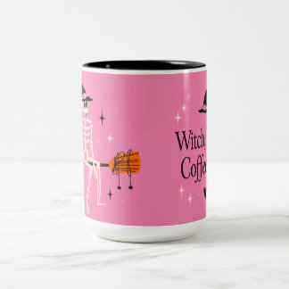 Café Em Dois Tons Caneca Cor-de-Rosa Assustadoramente Fofa de Hallow