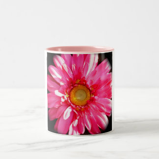 Café Em Dois Tons Caneca cor-de-rosa da margarida de Gerber