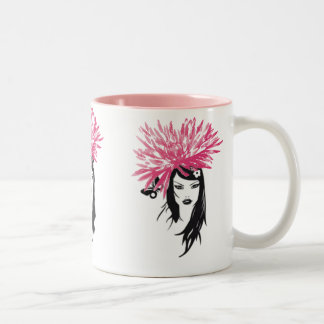 Café Em Dois Tons Caneca cor-de-rosa do florista de Valuegem Fusha