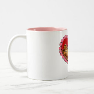 Café Em Dois Tons Caneca Coração de Dinossauro Mãe e Filha Doce