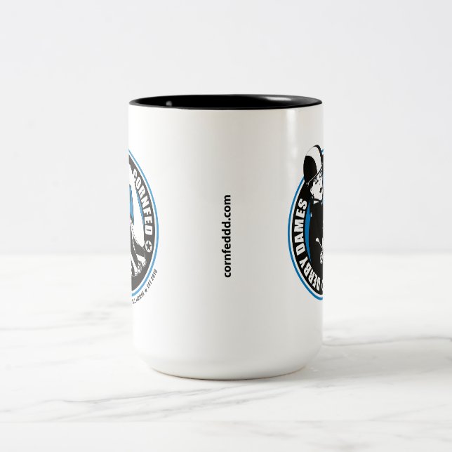 Café Em Dois Tons Caneca Cornfed das damas de Derby (Centro)