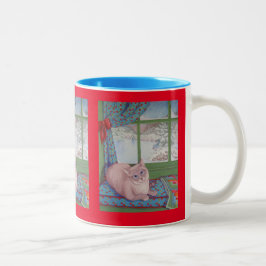 Café Em Dois Tons Caneca Cozy Window de Cookie