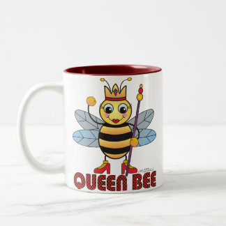 Café Em Dois Tons Caneca da abelha de rainha