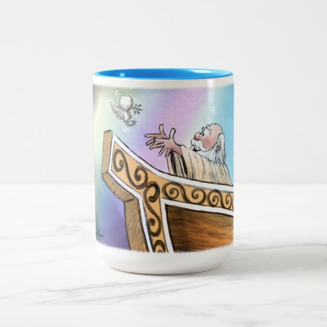 Café Em Dois Tons Caneca da Arca de Noé (Centro)
