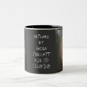 Café Em Dois Tons Caneca da arte de Jaiden