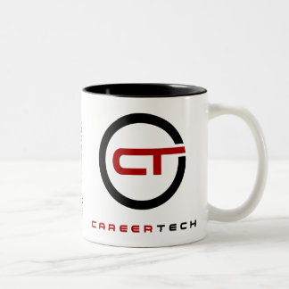 Café Em Dois Tons Caneca da assinatura da identidade de CareerTech