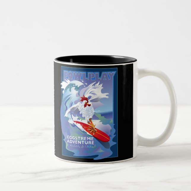 Café Em Dois Tons Caneca da aventura de Eggstreme (Direita)