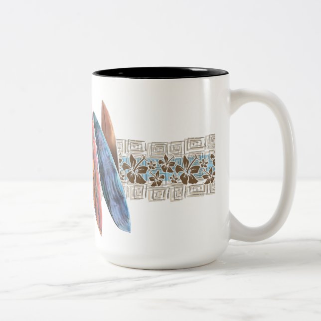 Café Em Dois Tons Caneca da banda da prancha de Hibby (Direita)