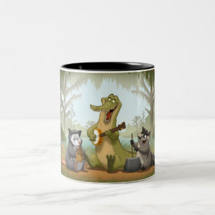 Café Em Dois Tons Caneca da banda de jarro da albufeira