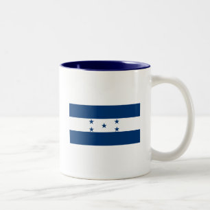 Café Em Dois Tons Caneca da bandeira de Honduras