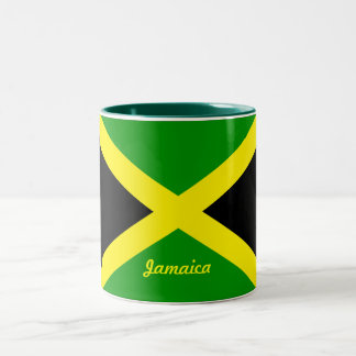 Café Em Dois Tons Caneca da bandeira de Jamaica