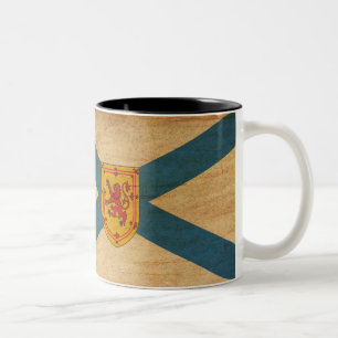 Café Em Dois Tons Caneca da bandeira de Nova Escócia