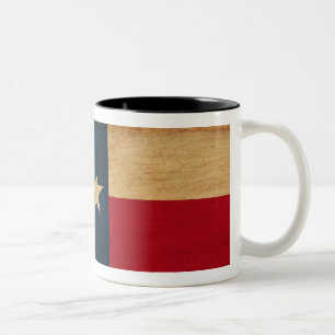 Café Em Dois Tons Caneca da bandeira de Texas