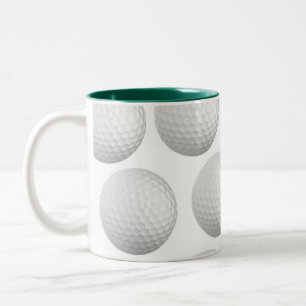 Café Em Dois Tons Caneca da bola de golfe