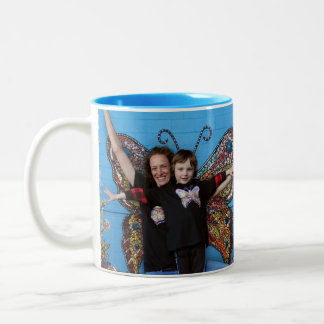 Café Em Dois Tons Caneca da borboleta Sully & de Karen
