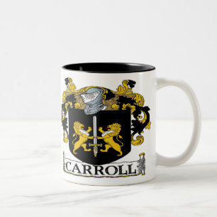 Café Em Dois Tons Caneca da brasão de Carroll