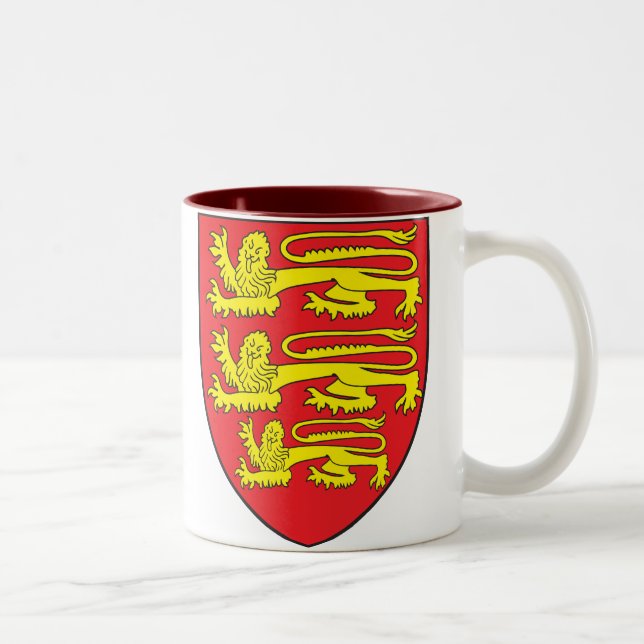 Café Em Dois Tons Caneca da brasão de Inglaterra (Direita)