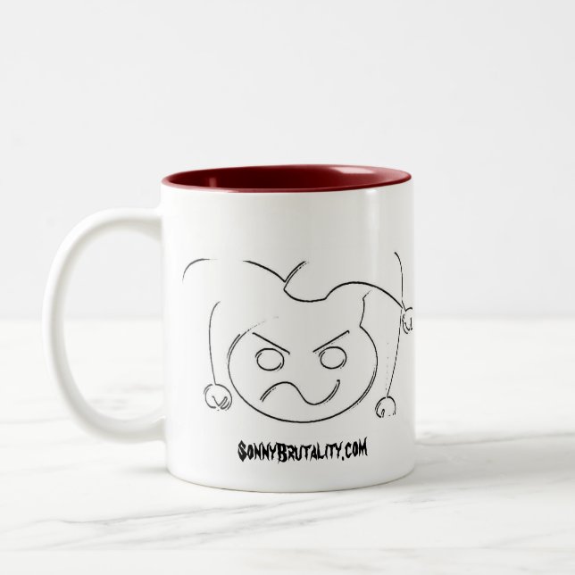Café Em Dois Tons Caneca da brutalidade de Sonny!!! (Esquerda)