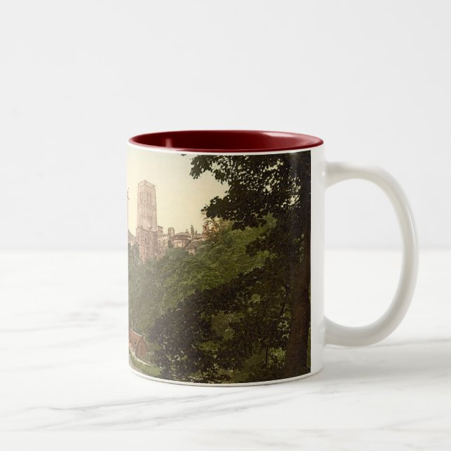 Café Em Dois Tons Caneca da catedral de Durham (Direita)