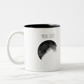 Café Em Dois Tons Caneca da criança de lua
