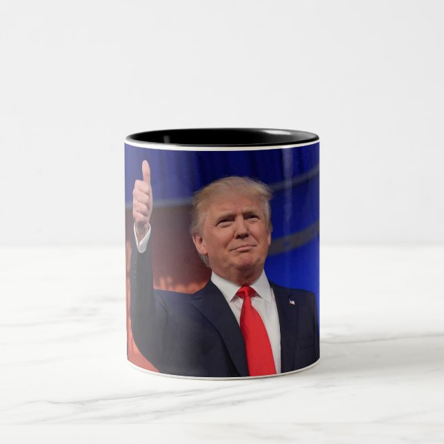 Café Em Dois Tons Caneca da eleição 2016 de Donald Trump (Centro)