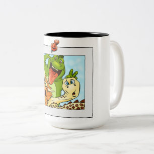 Café Em Dois Tons Caneca da enciclopédia de Edgar - foto