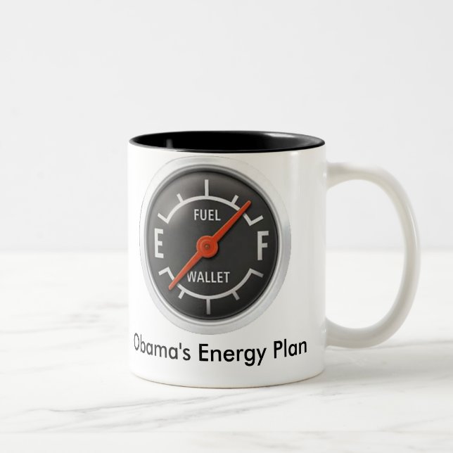 Café Em Dois Tons Caneca da energia de Obamas (Direita)