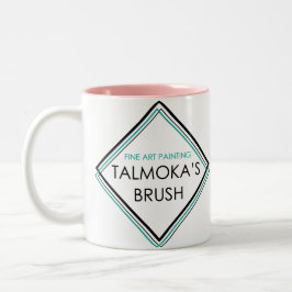 Café Em Dois Tons Caneca da escova de Talmokas