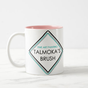 Café Em Dois Tons Caneca da escova de Talmokas