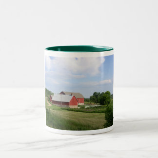 Café Em Dois Tons Caneca da fazenda de Door County