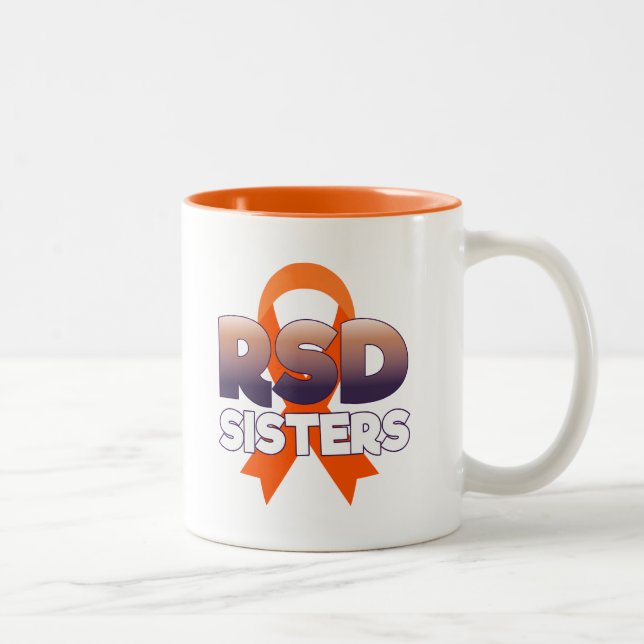 Café Em Dois Tons Caneca da fita das irmãs do pássaro RSD de RSD (Direita)